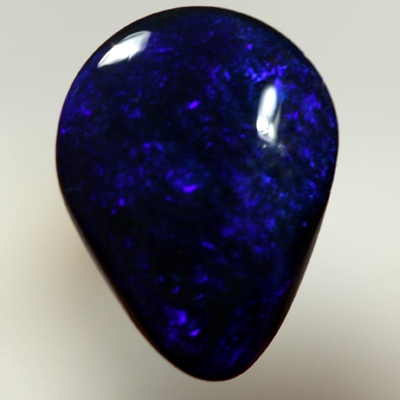 SOLID BLACK OPAL Strong fire, royal blue